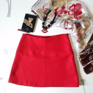 Red Zara Woman Mini Skirt Small